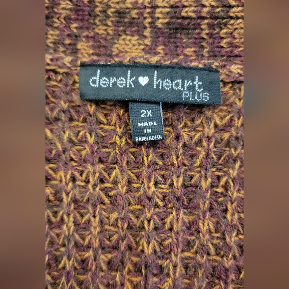 Derek Heart Plus Cardigan Size 2X - Picture 7 of 8